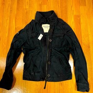 Abercrombie and Fitch Mens Jacket size Large, Navy NWT